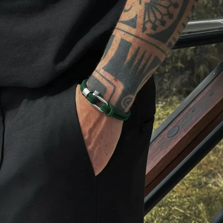 Verdan Coast Bracelet – Forest Green