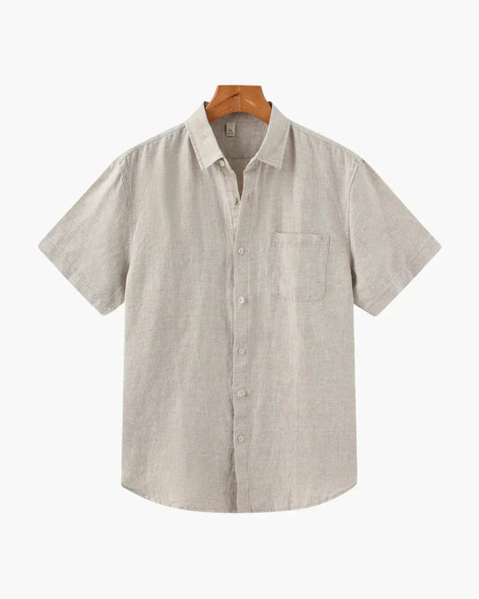 Cape Harbor Linen Shirt – Sand Beige