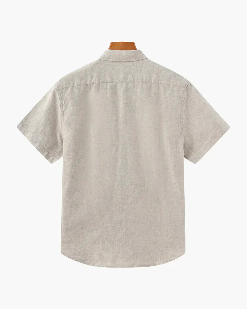 Cape Harbor Linen Shirt – Sand Beige