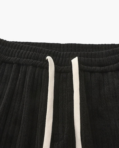 Roman Crest Trousers – Midnight Black