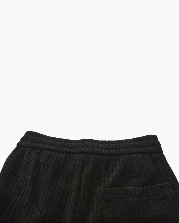 Roman Crest Trousers – Midnight Black