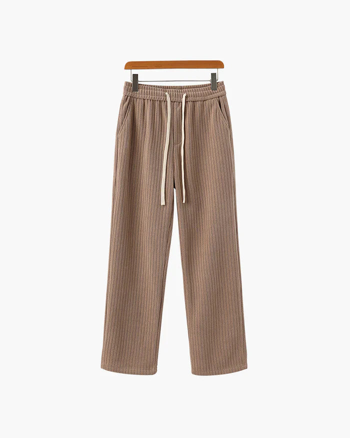 Roman Crest Trousers – Sand Nude
