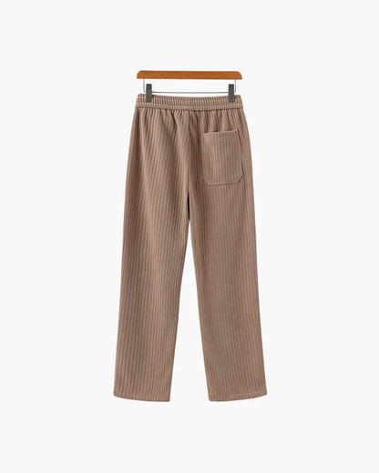 Roman Crest Trousers – Sand Nude