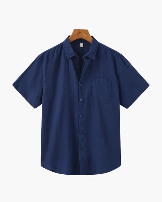 Cape Harbor Linen Shirt – Ocean Blue