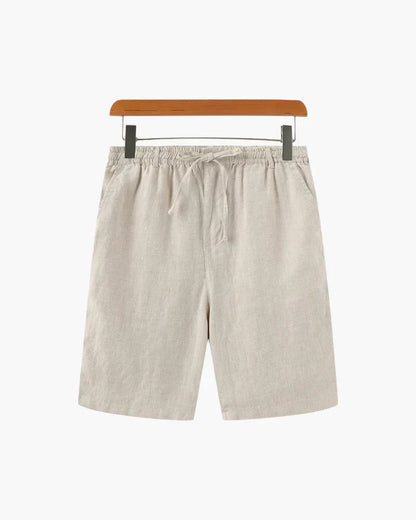 Porto Linen Shorts – Sand Beige