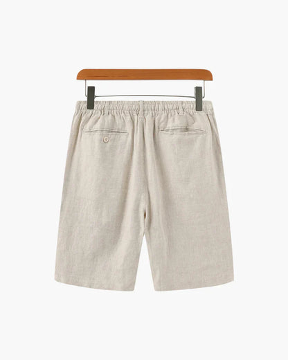 Porto Linen Shorts – Sand Beige