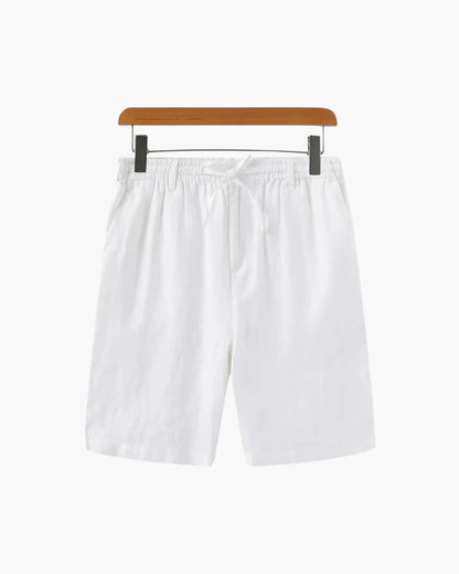 Porto Linen Shorts – Pure White