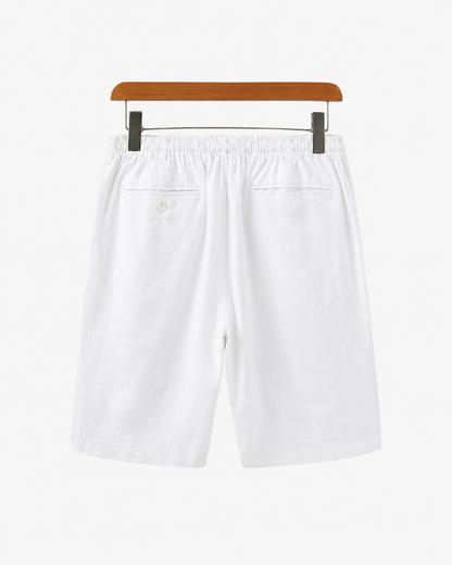 Porto Linen Shorts – Pure White